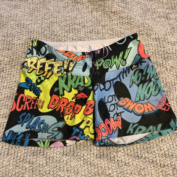 Pants - CrossFit athletic booty shorts, superhero, size S